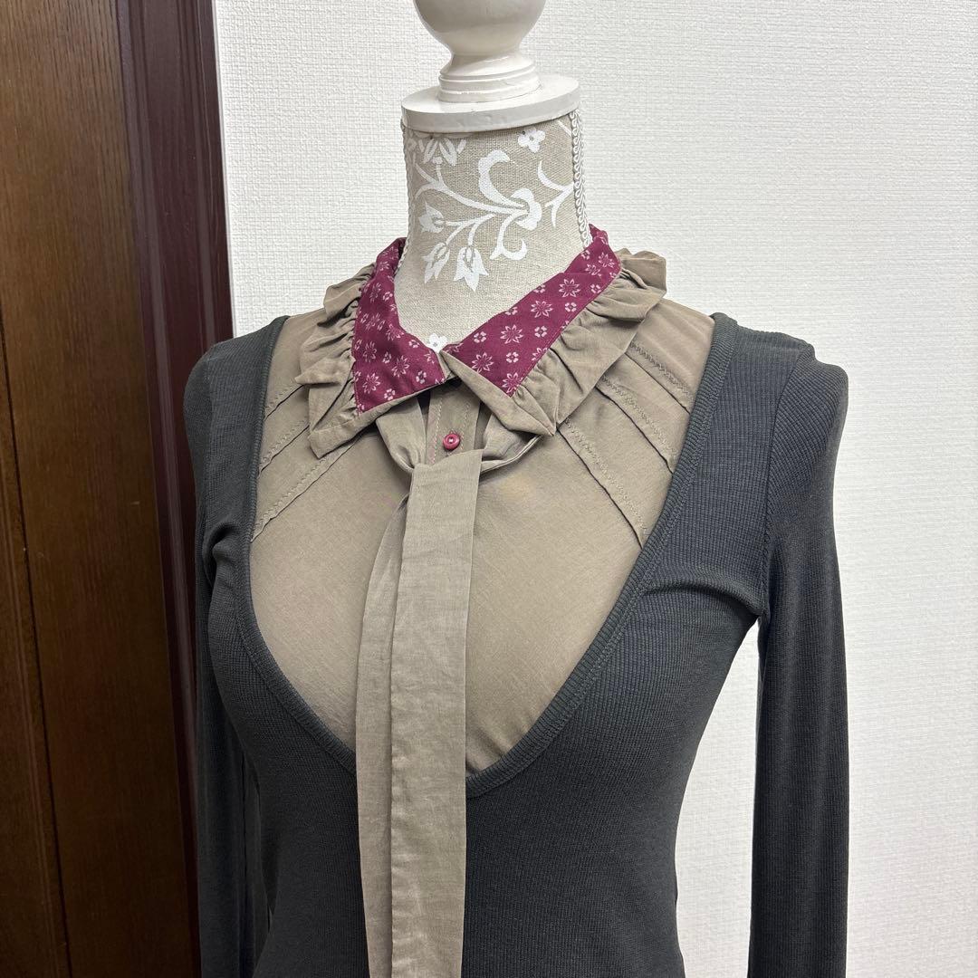 cop.copine 凝ったデザインのカットソーブラウス♡