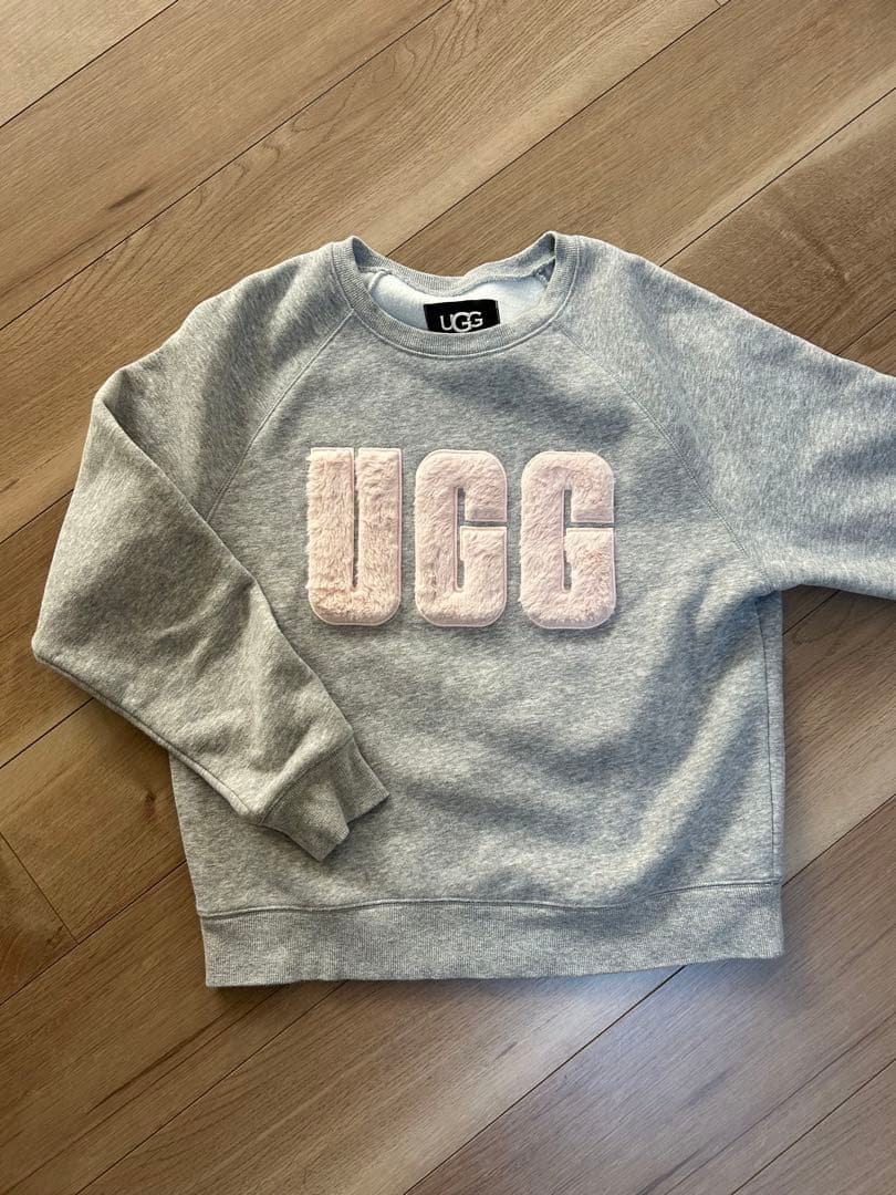 UGG スウェット GREY HEATHER/SONORA グレー ピンク
