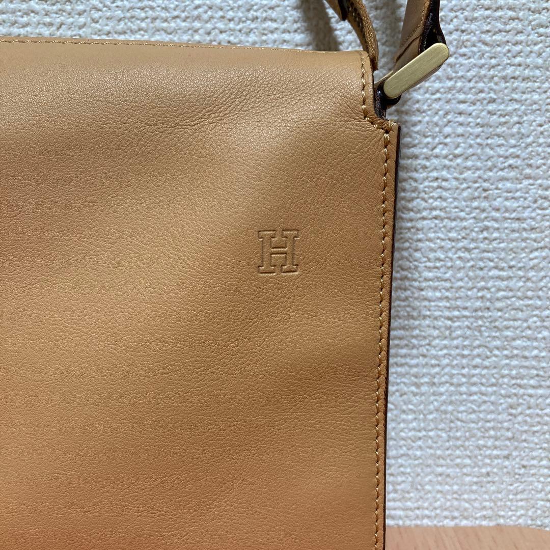 【美品】HIROFU ヒロフ レザー ワンショルダーバッグ ハンドバッグ 肩掛け