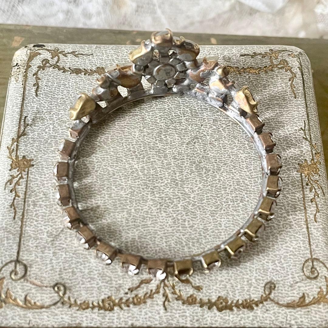 チェコガラスドールティアラA ラインストーン　フランスアンティークヴィンテージ