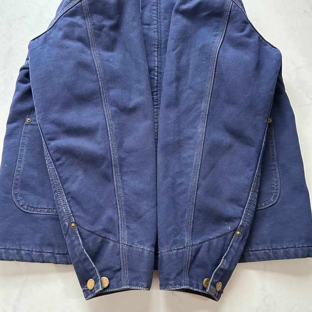 【100周年】80s 星タグ カーハート ミシガンチョアコート ネイビー 40