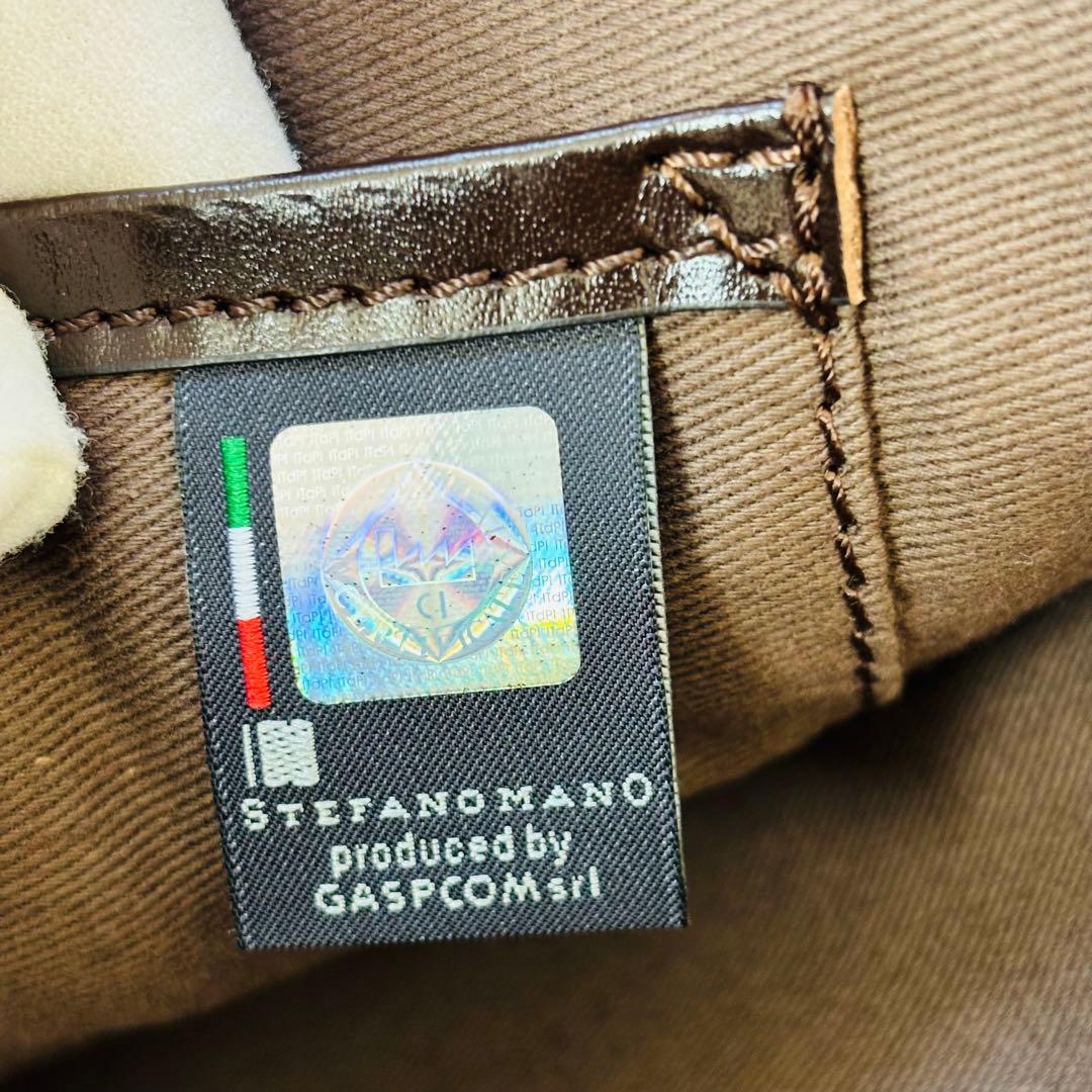 STEFANOMANO オールレザー　ブリーフケース　ビジネスバッグ　アルチェ