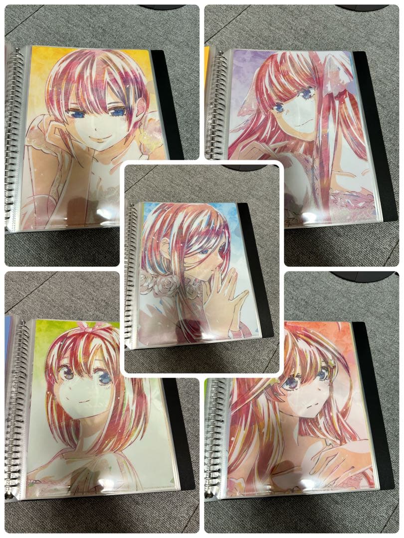 五等分の花嫁　クリアファイルセット　収納バインダー付き