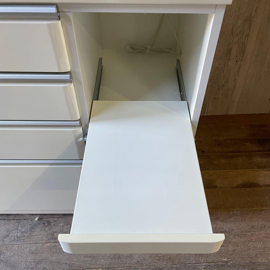 NITORI ニトリ 食器棚 120KB-WH キッチンボード アルミナ2 白