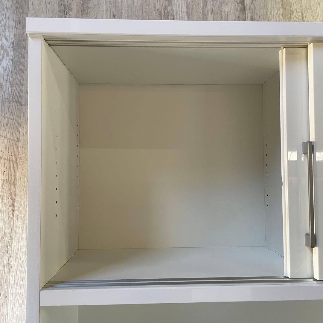 NITORI ニトリ 食器棚 120KB-WH キッチンボード アルミナ2 白