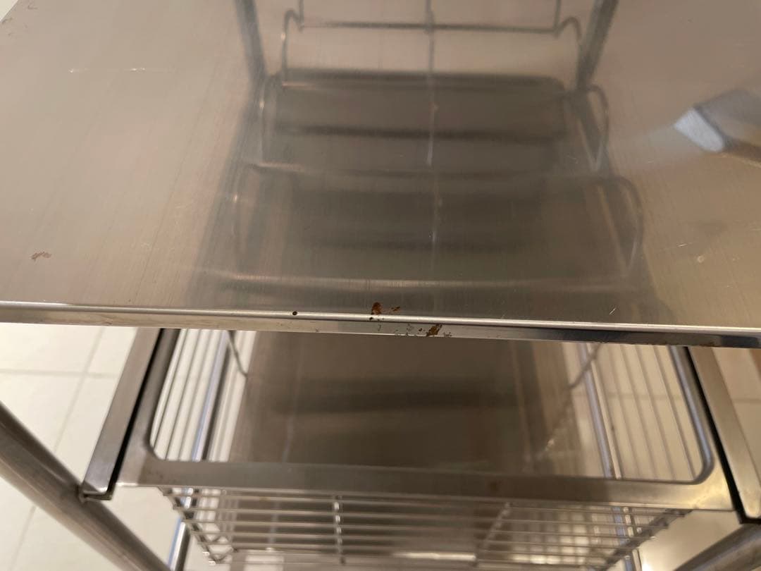 廃盤品　IKEA イケア ステンレス製キッチンワゴン