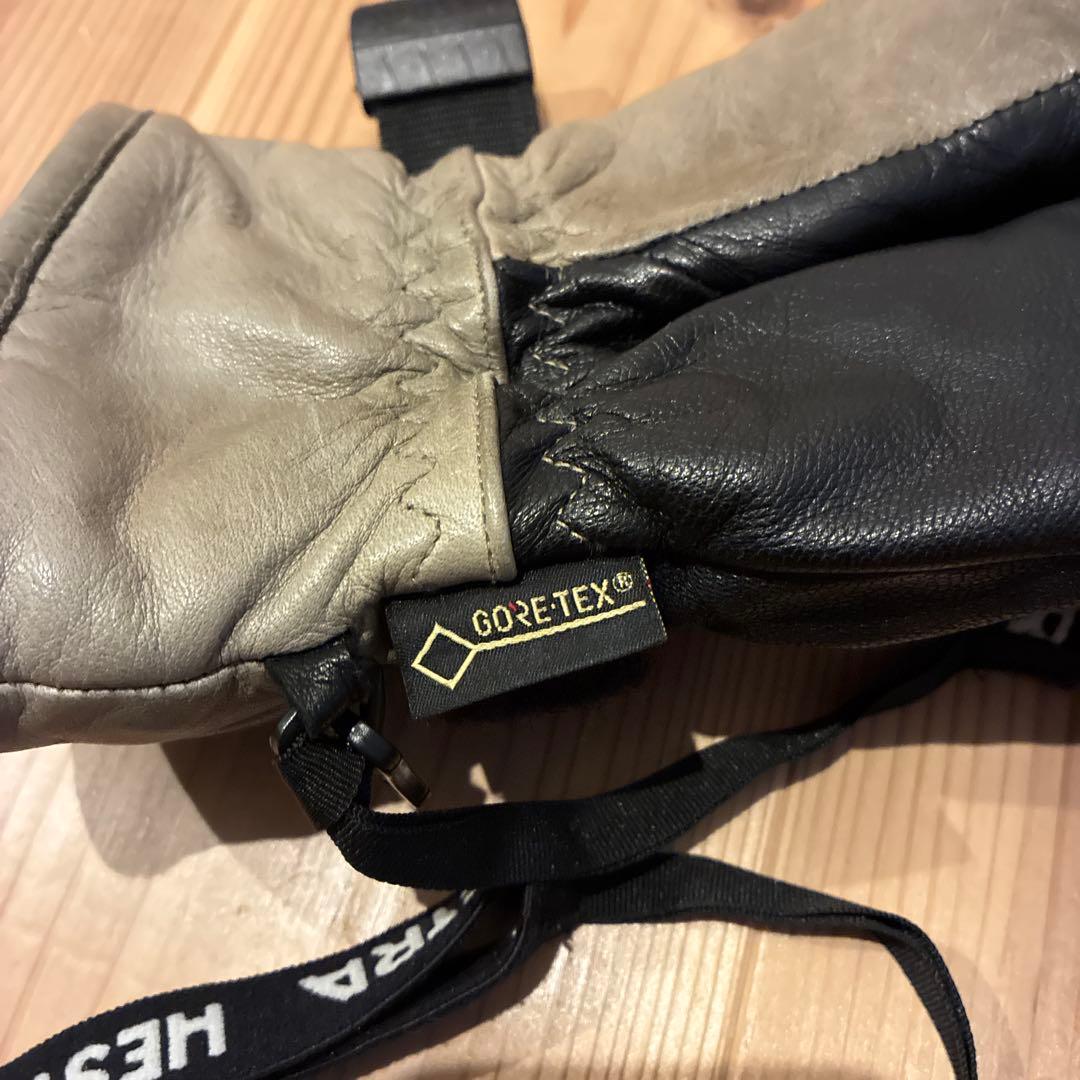 Hestra スキーグローブ 3-finger gtx フルレザー　ハンドカフ付