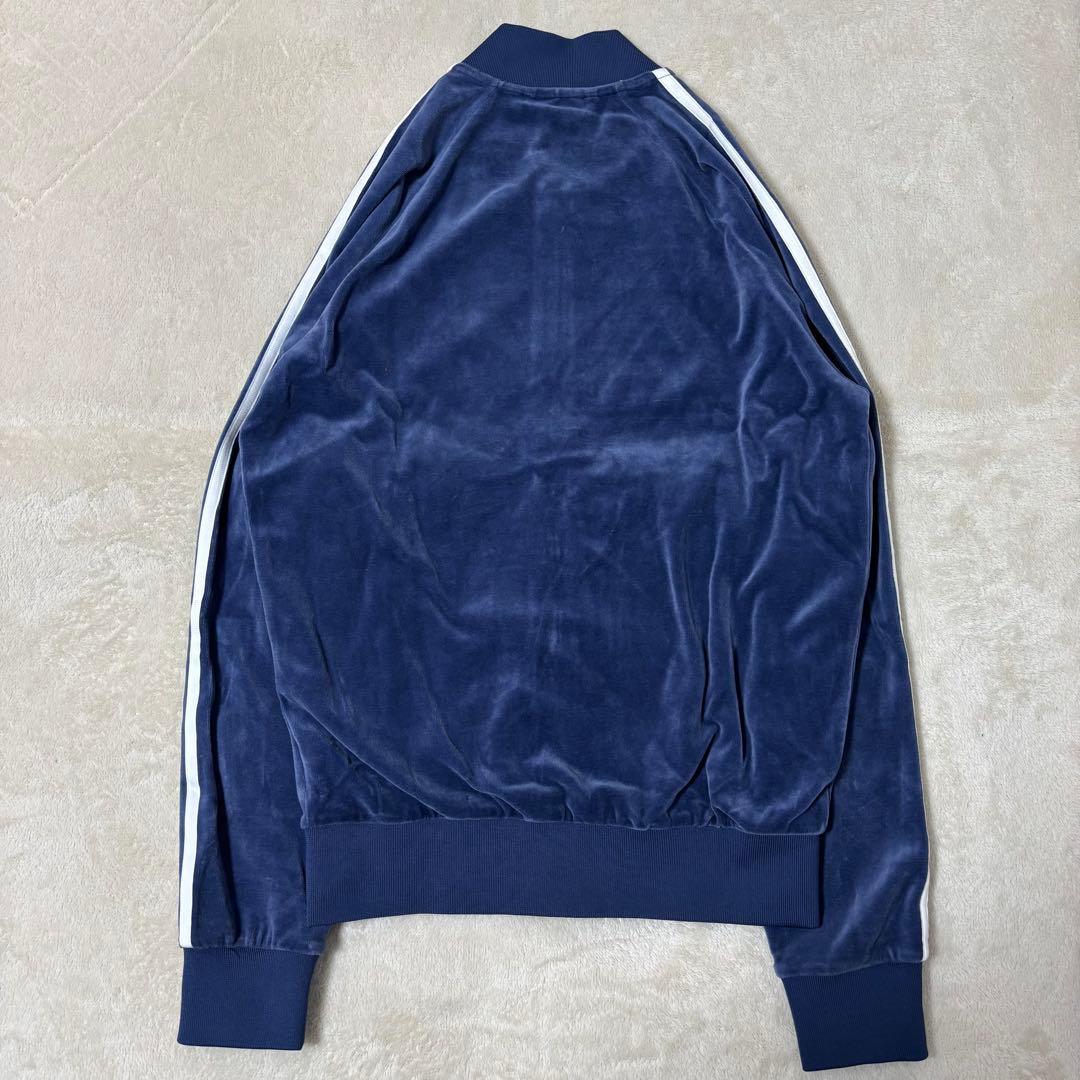 アディダスオリジナルス ベロア SSTトラックジャケット ネイビー 紺