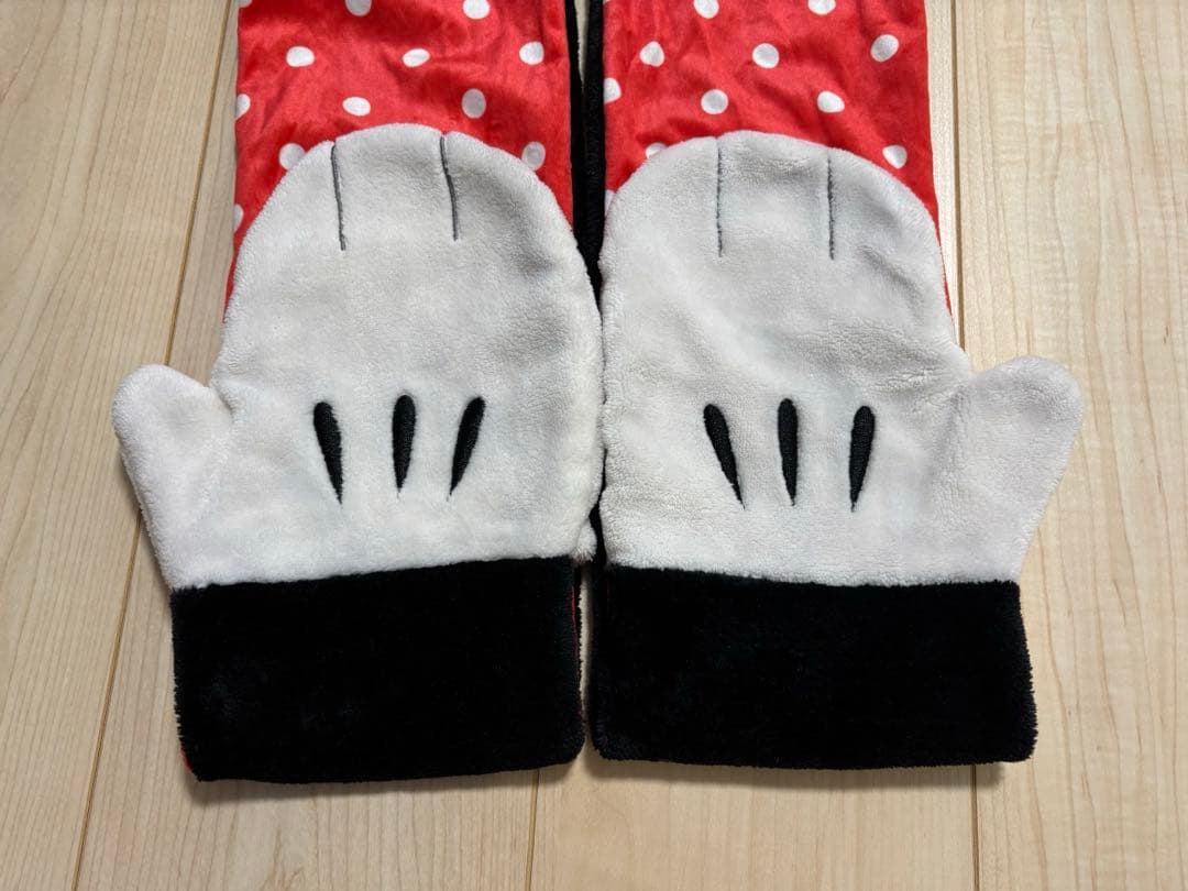 【ディズニー】ミッキー・ミニー マフラーファンキャップ