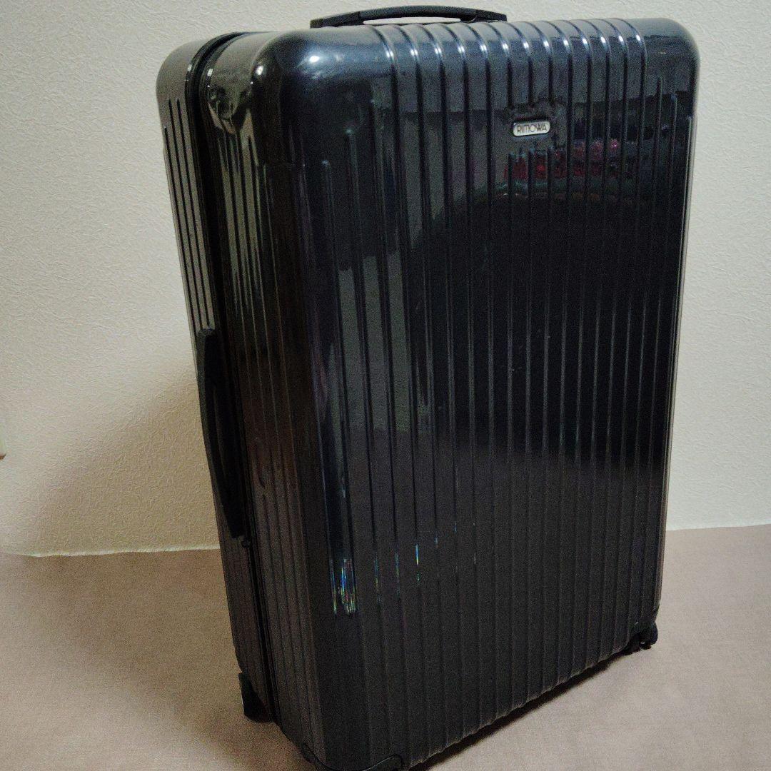RIMOWAサルサエアー91リットル　ネイビー廃盤品　シール、ベルト付き