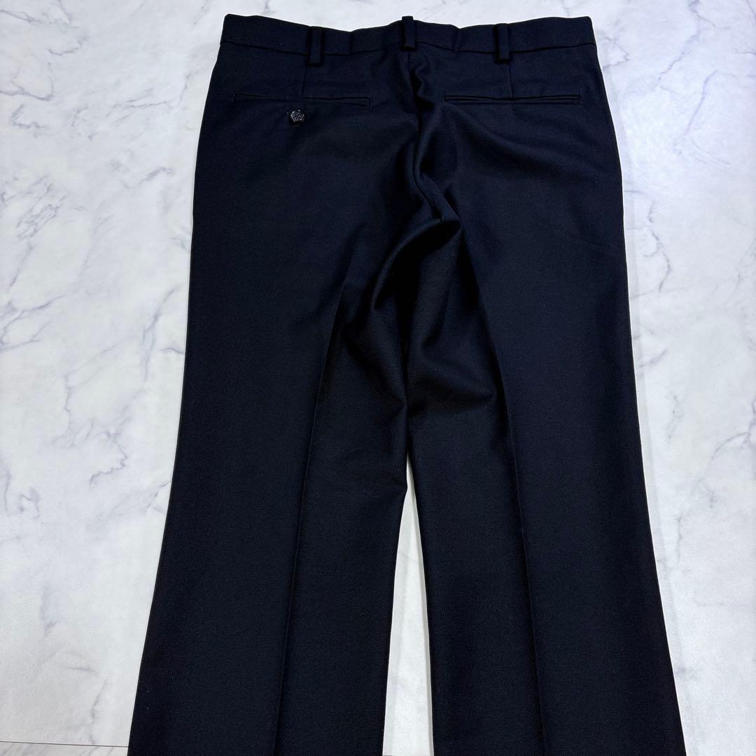 美品 ジョンローレンスサリバン セットアップ スーツ 36/34 黒 カシミア混