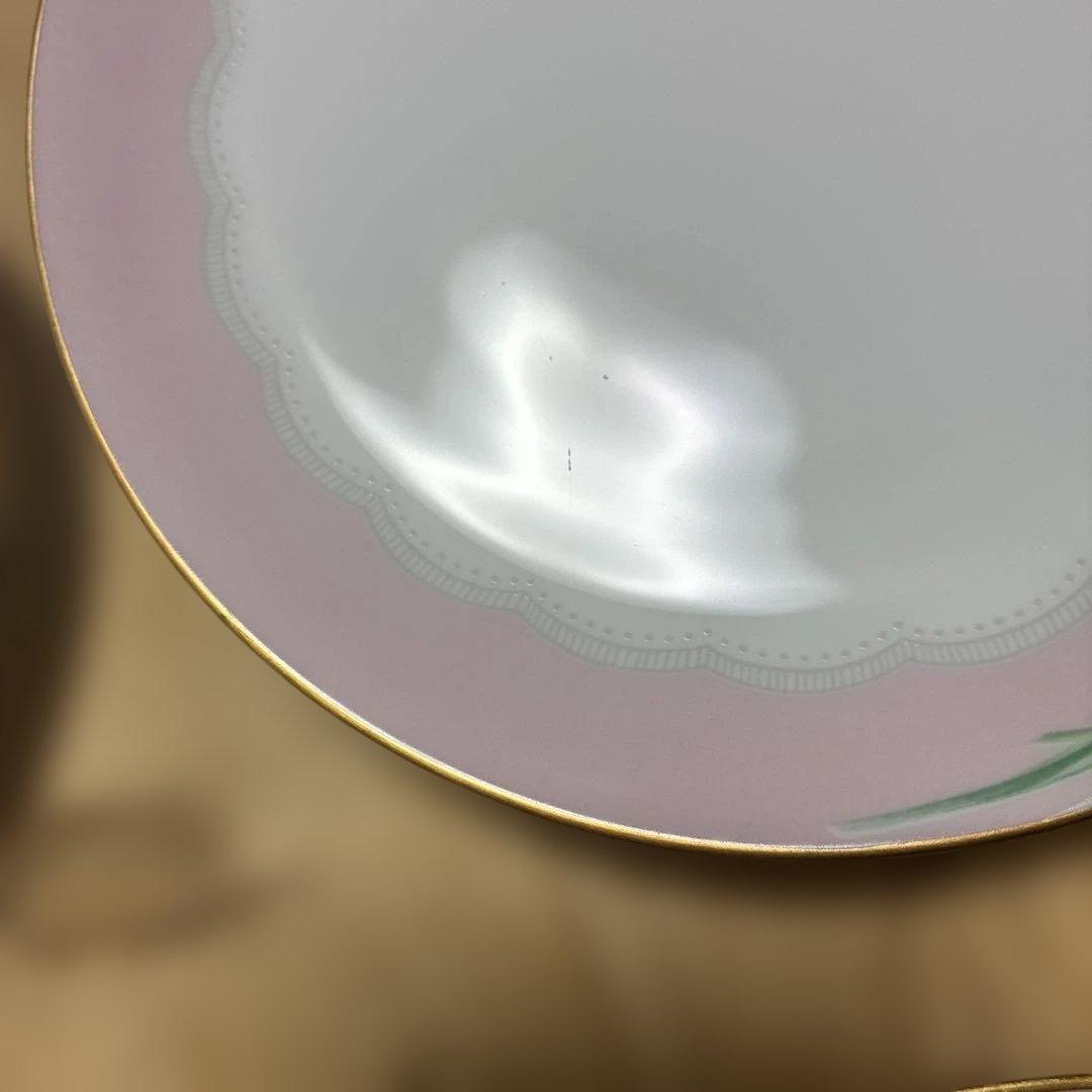 大倉陶園　白磁　鈴蘭　プレート　4枚