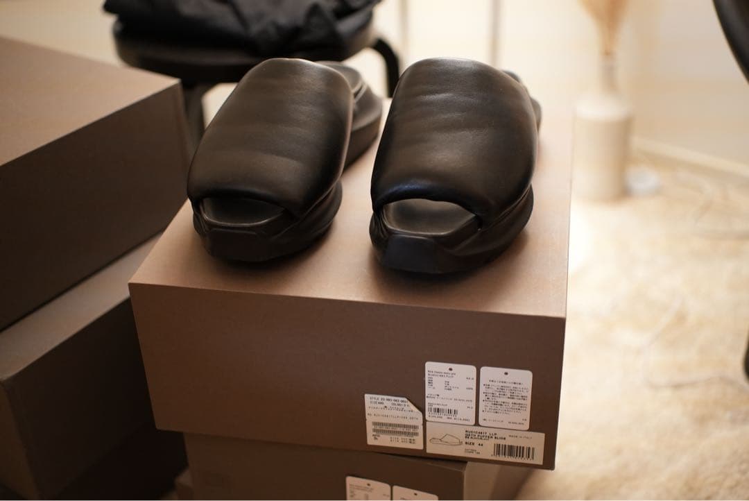RICK OWENS GETH PUFFER SLIDE LLP 黒 44 美品