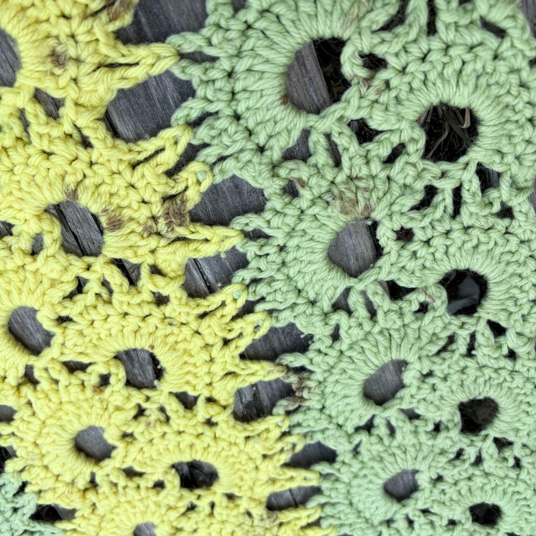 【USA vintage】グラニーブランケット 膝掛け ラグ アメリカ