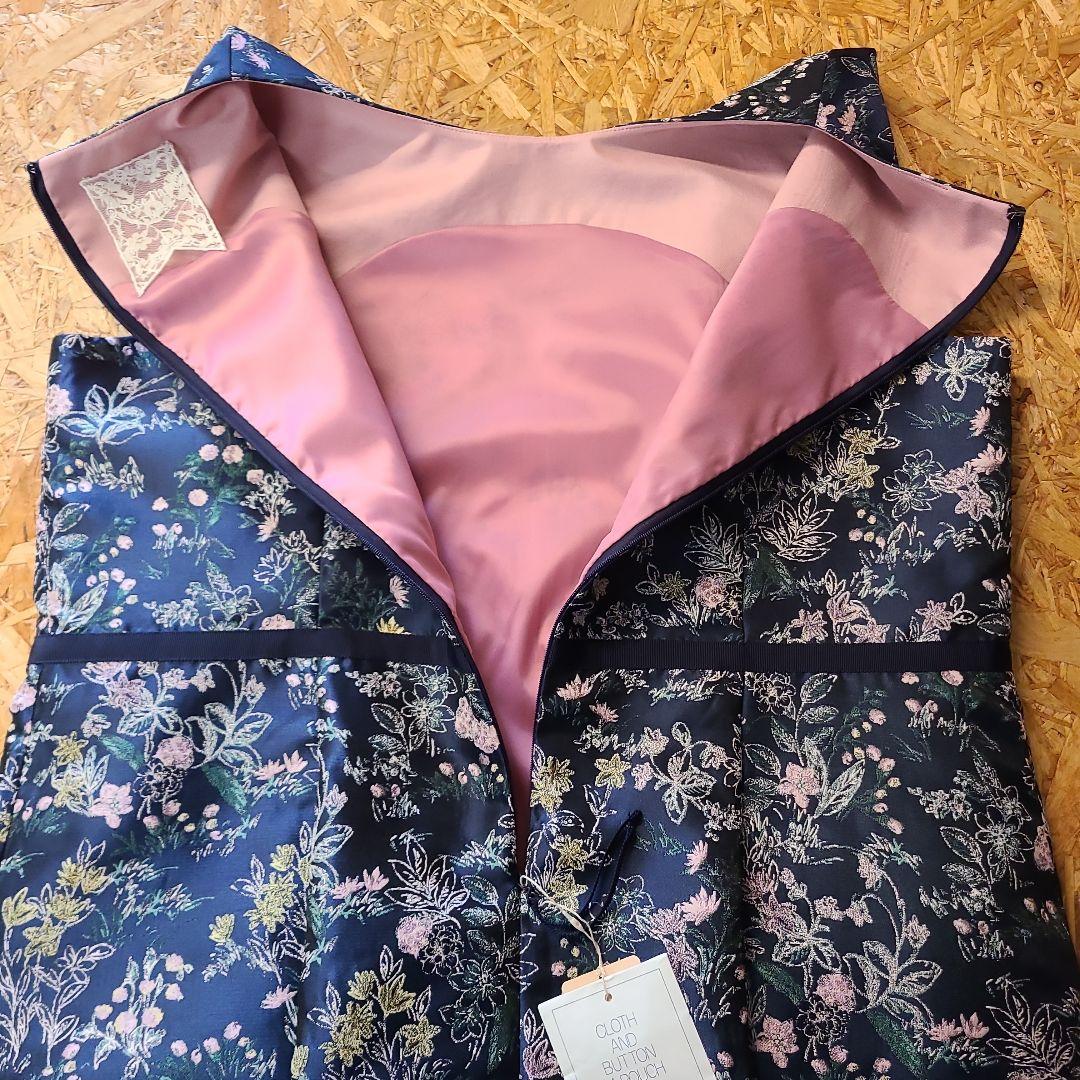 ROSE TIARA 花柄 ノースリーブ ワンピース タグ付き 46