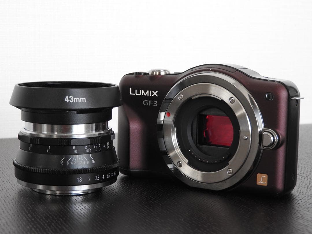 LUMIX GF3 ミラーレスカメラ 25mm f1.8 単焦点 PERGEAR