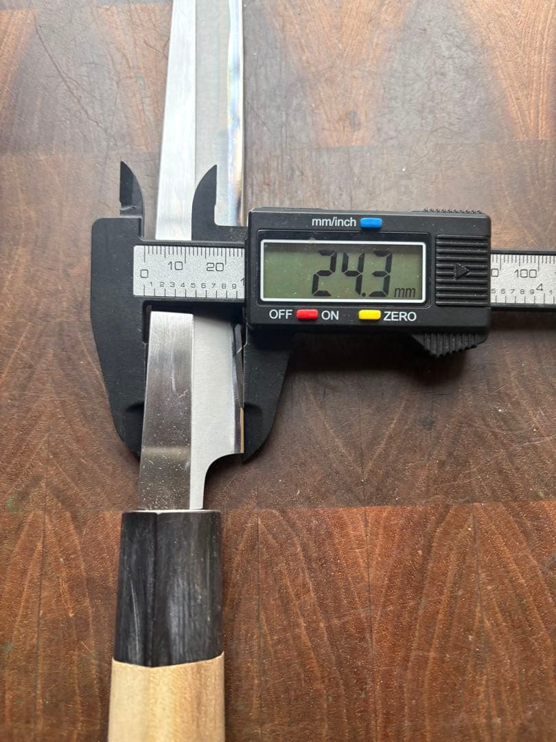 堺打刃物　霞　柳刃　240mm 包丁　白鋼　和包丁　 刺身　研ぎ磨き済　釣り