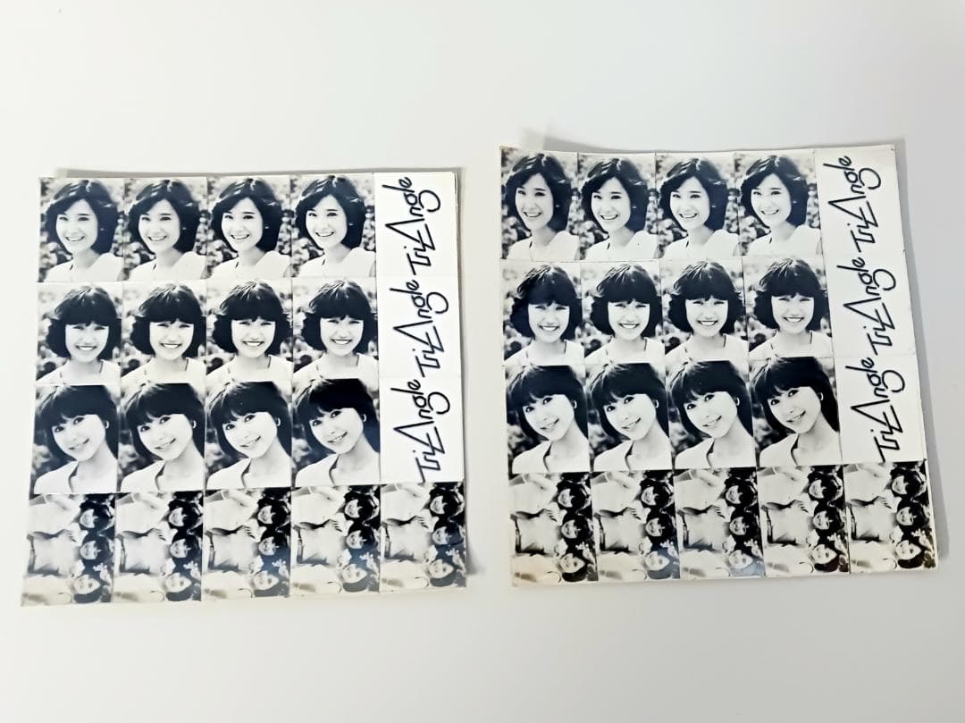 昭和レトロ【トライアングル】グッズまとめ売りパネル 生写真 サイン入りポスター他