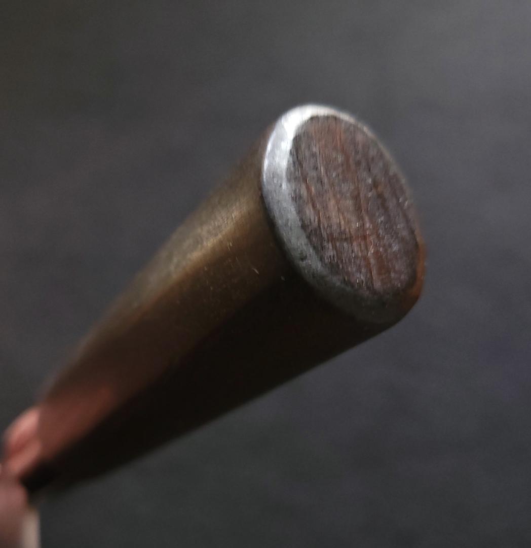 青紙２号クラッド　黒打　菜切型万能包丁160㎜　焼柄　G1635