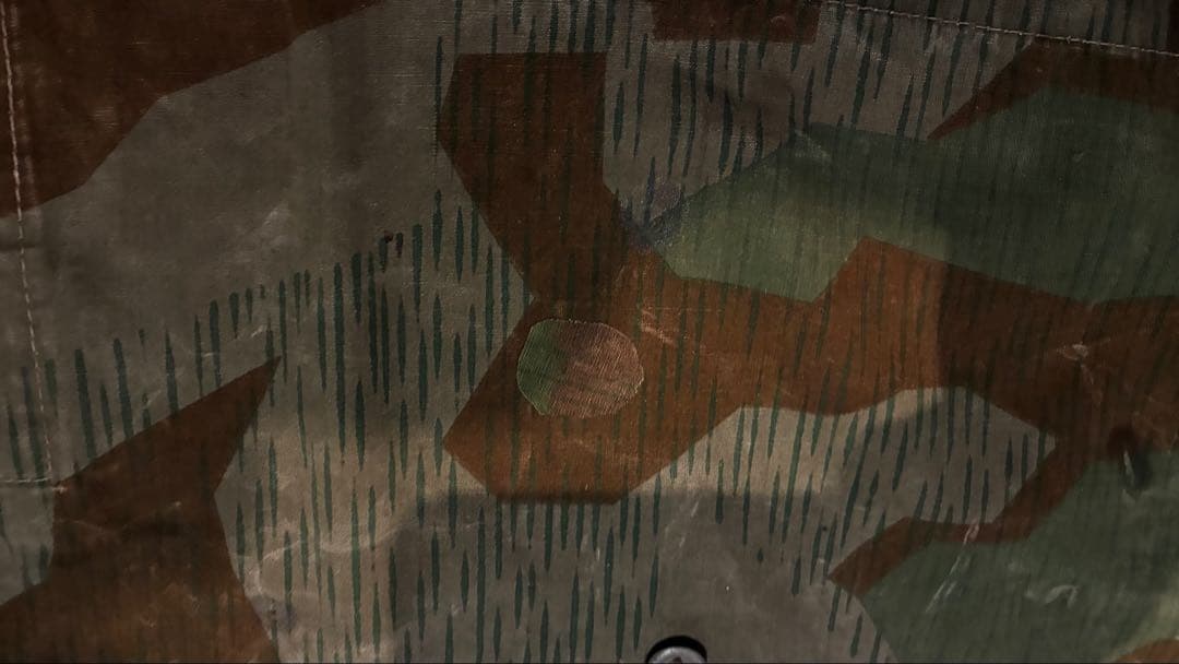 実物　ドイツ国防軍　ナチ◯ドイツ　軍幕　　スプリンターカモM31 2枚セット