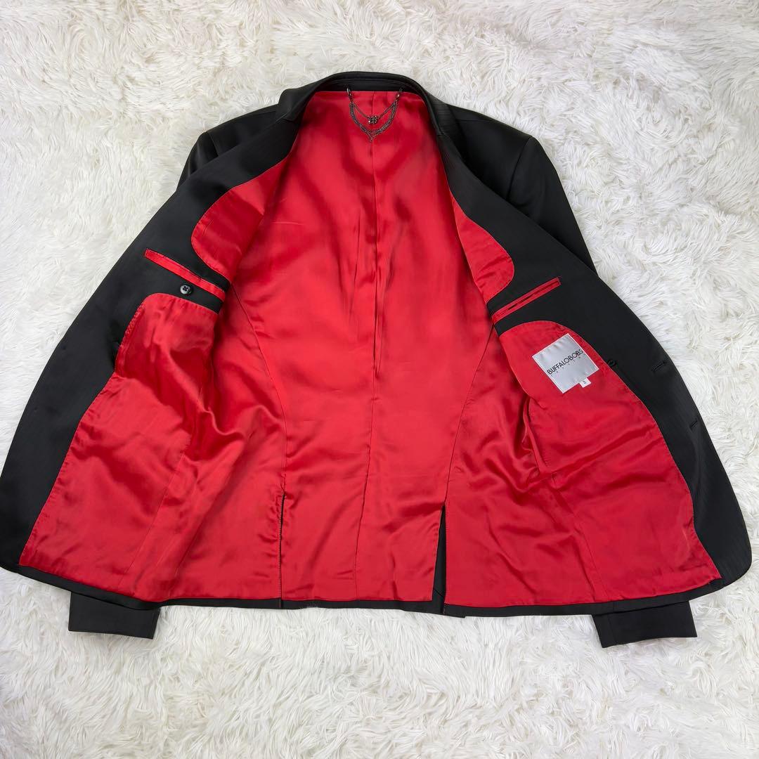 【美品】バッファローボブス　スーツ　L　チェーン　フレアパンツブラック