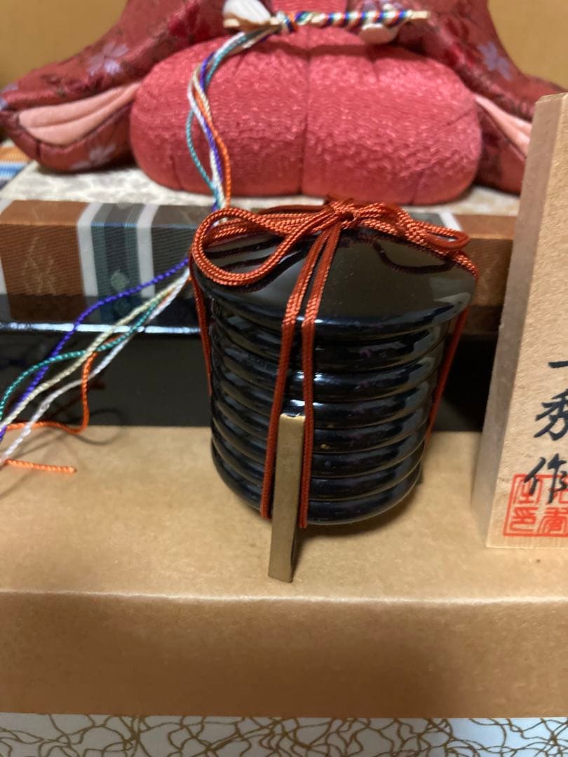江戸木目込人形　桃山雛　一秀作　新王飾　雛人形