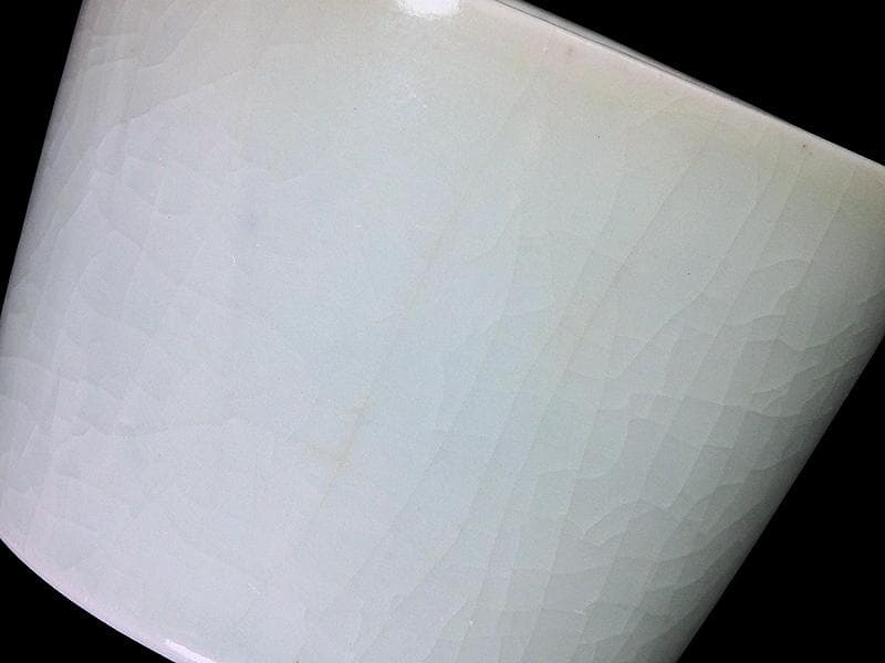 古伊万里　青磁　大振蕎麦猪口　江戸期　AS-fbvm