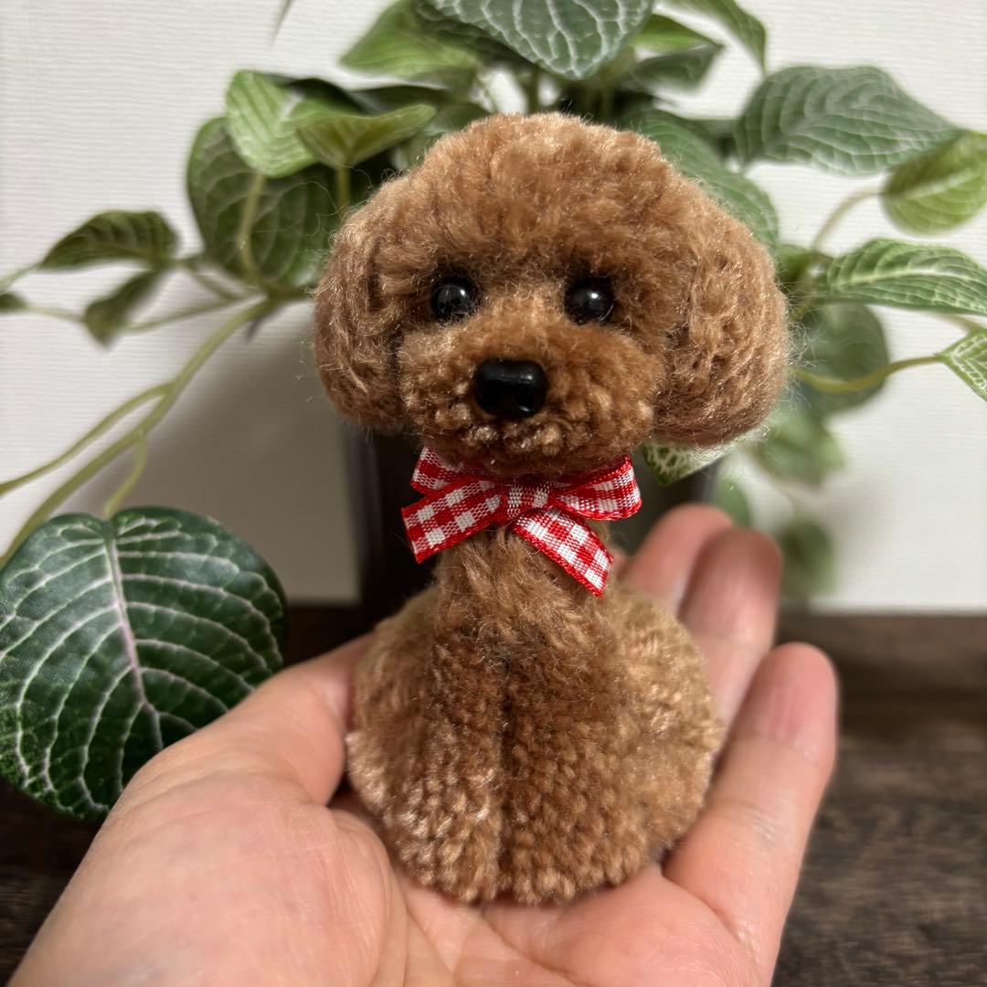 ★ちぃ　動物ぽんぽん　手のひらサイズのトイプードル