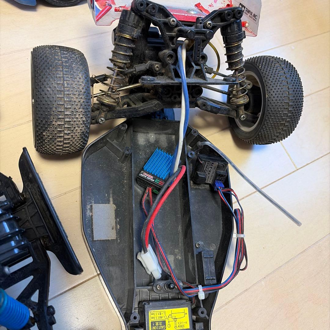 BRZRCカー オフロードラジコンまとめ売りジャンク扱いプロポ3個付き中古現状品