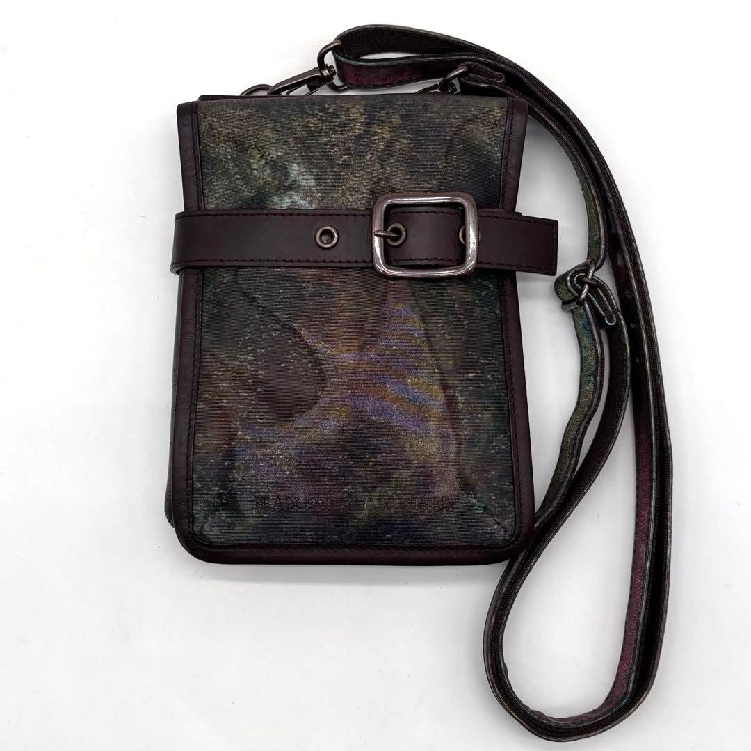 ✨極美品✨希少✨ジャンポールゴルチエ　Vサイバー　ショルダー　サコッシュ　玉虫色