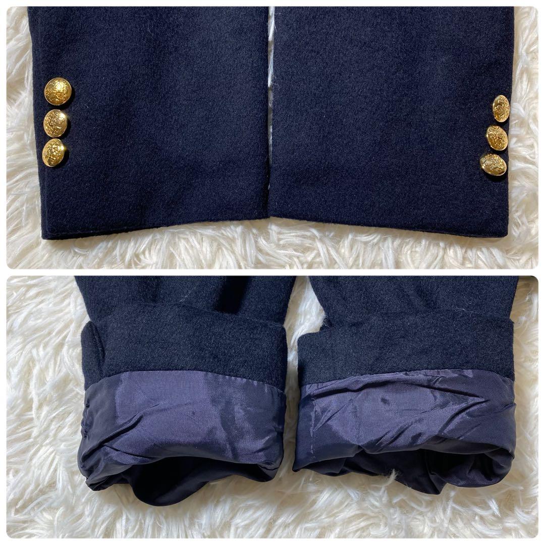極美品 オールドイングランド ウール カシミヤ 紺ブレ 金ボタン テーラード