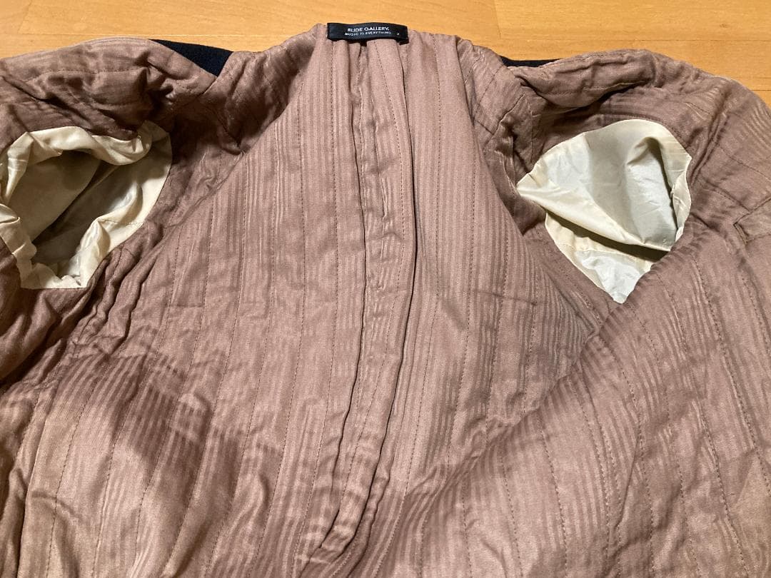 RUDE GALLERY テッズコート 黒 2 ウール ロング チバウウスケ