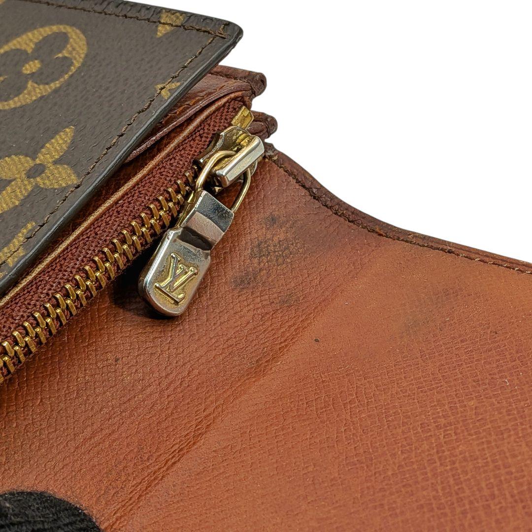 良品 ルイヴィトン モノグラム ポシェット ポルトモネ クレディ 967