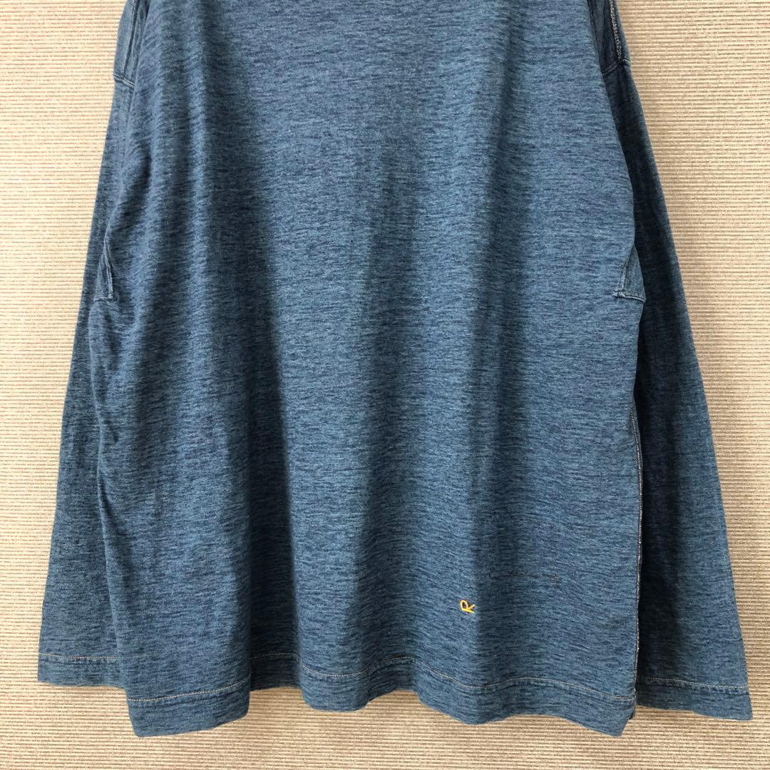 45R 天竺の908馬モック(インディゴ 重) ネイビー