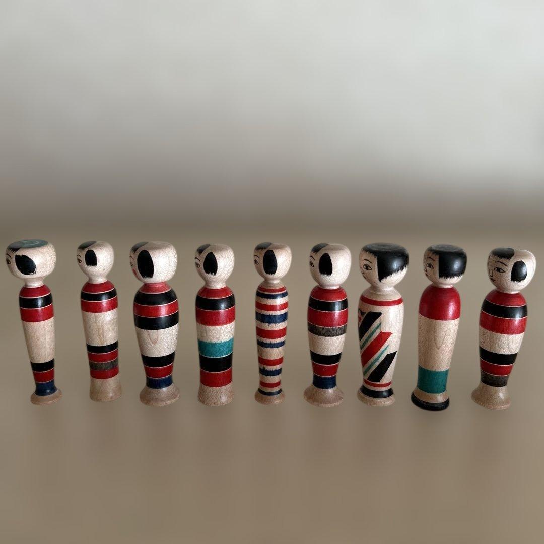 三春文雄工人 こけし 【蓋付き子持ちえじこ】