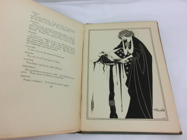 オスカー・ワイルド著『サロメ』オーブリー・ビアズリー画　1894年英語初版本