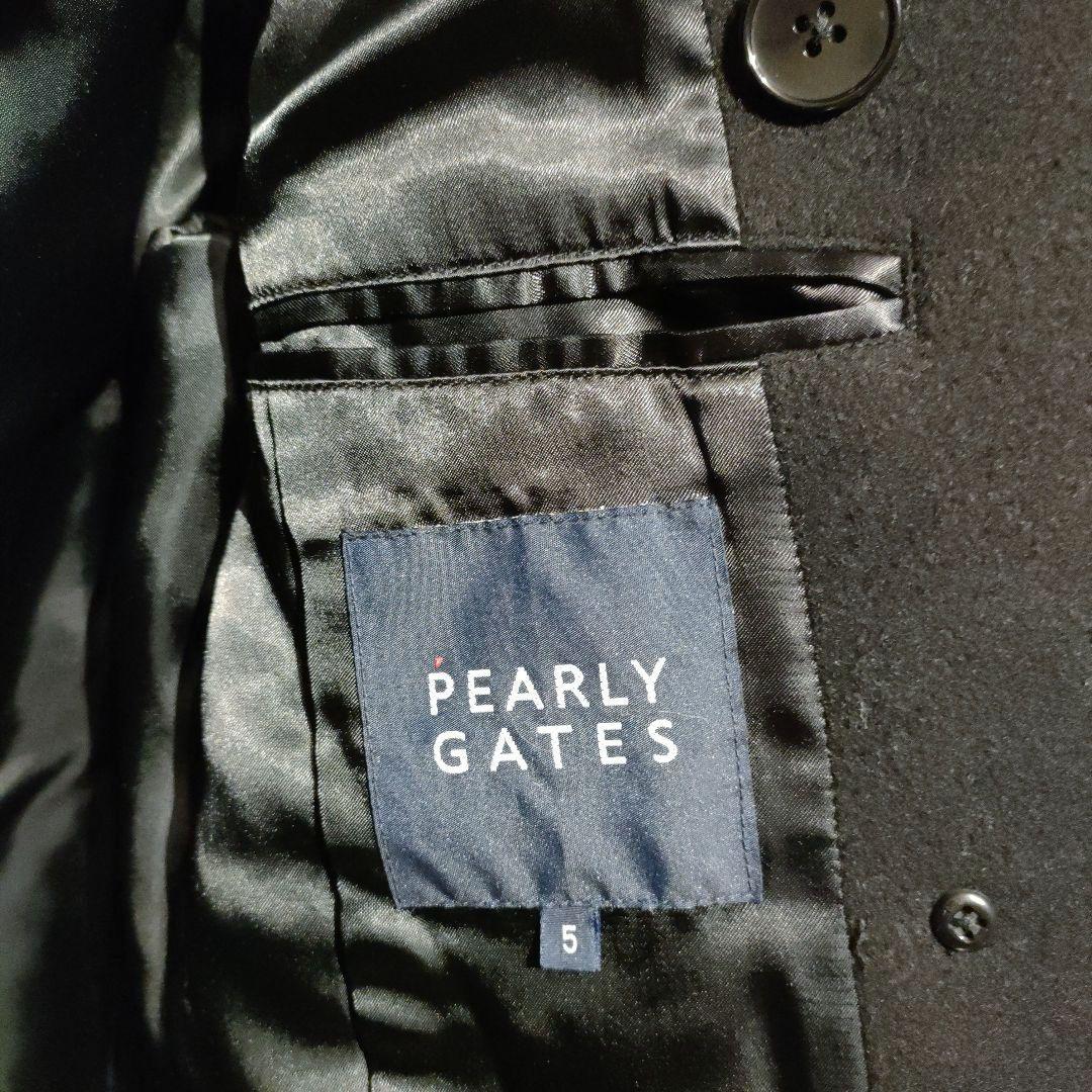 PEARLYGATES パーリーゲイツ ダブルブレストピーコート 89 ブラック