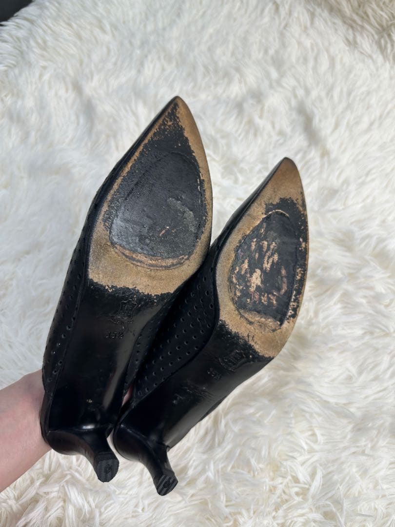 希少DIRK BIKKEMBERGS ブラックミュール＆ブーツ2way35.5