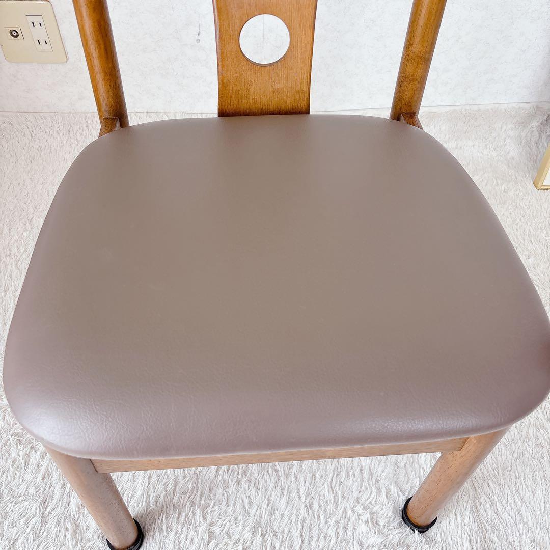 eri様リクエスト品】ハイバック レザー ダイニング チェア ビンテージ 2脚セ