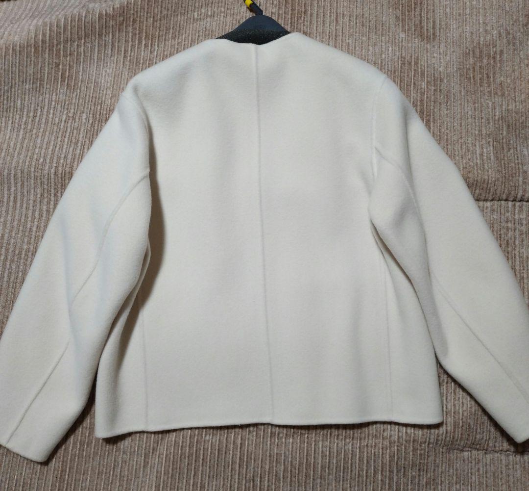 タグ付　23区　ノーカラー　ウール　ショート　コート　ブルゾン　ジャケット