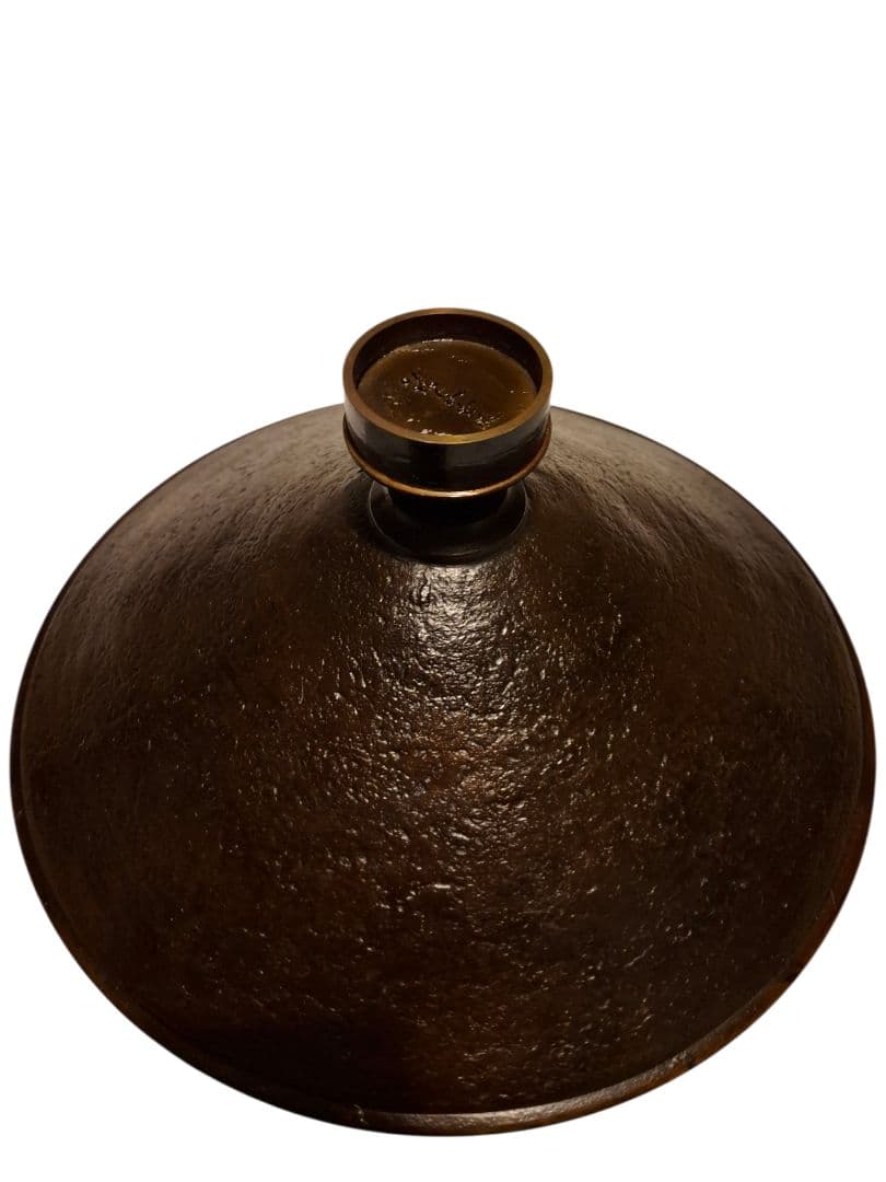 清泉古流 薄端 花器 真鍮 銅製 波足 茶道具 華道具 花瓶 骨董 インテリア