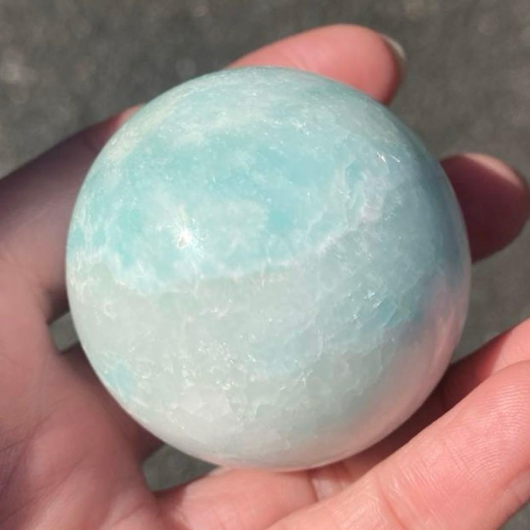 極美 ブルーアラゴナイト スフィア 46mm