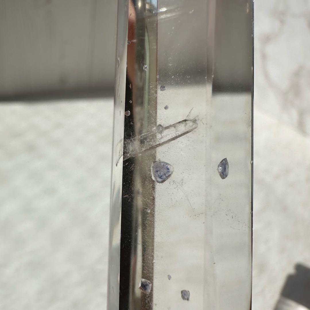 フローライトインクォーツ　クォーツインクォーツ　タワー　ポリッシュ