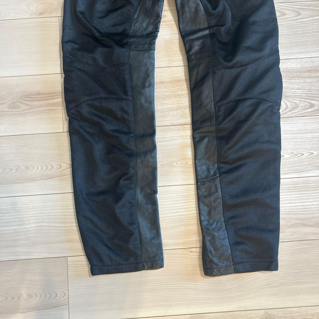 デグナー　ヒートガード付きバイク用メッシュパンツ　黒　L