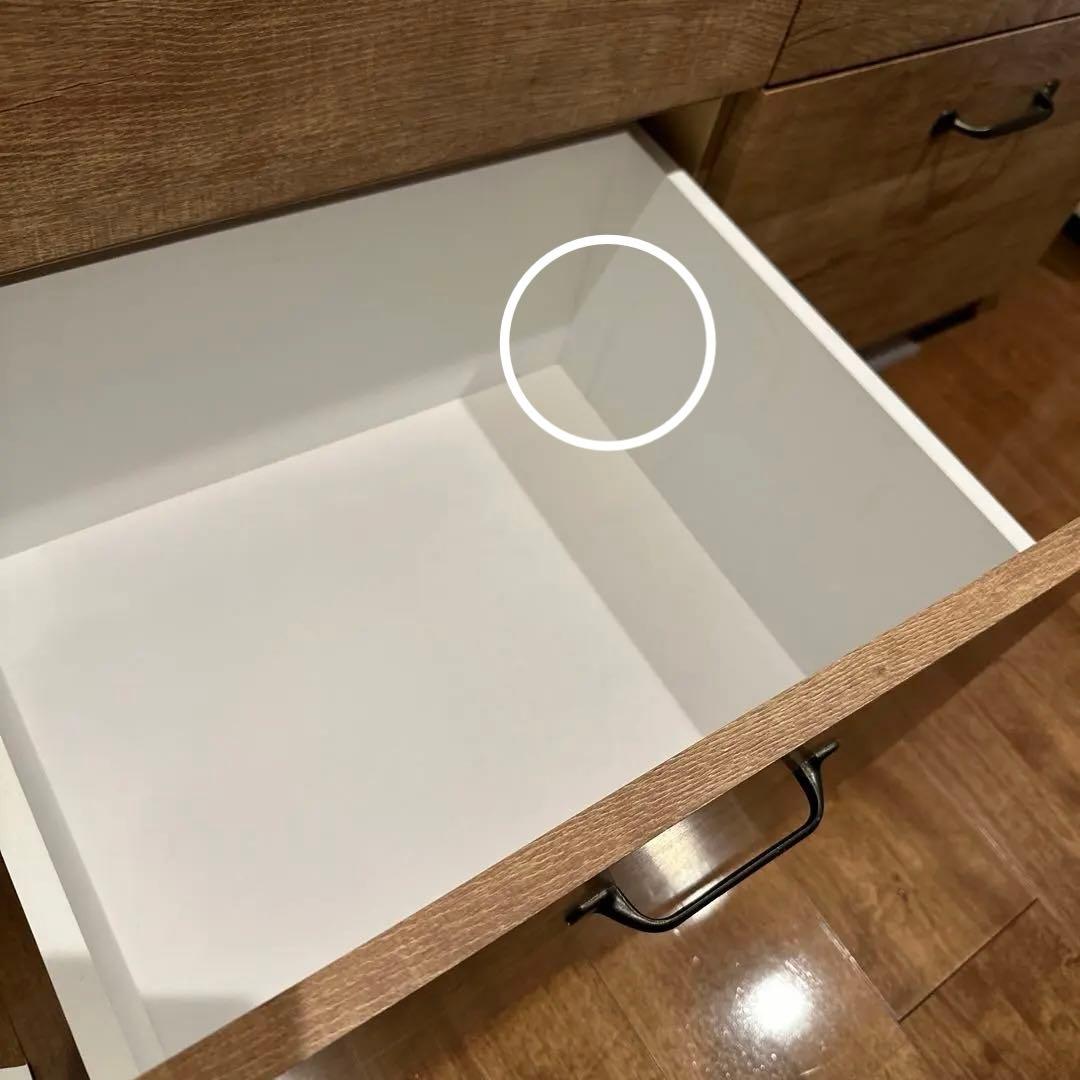 大川家具　LOWYA 食器棚 キッチンカウンター 国産　101cm 完成品