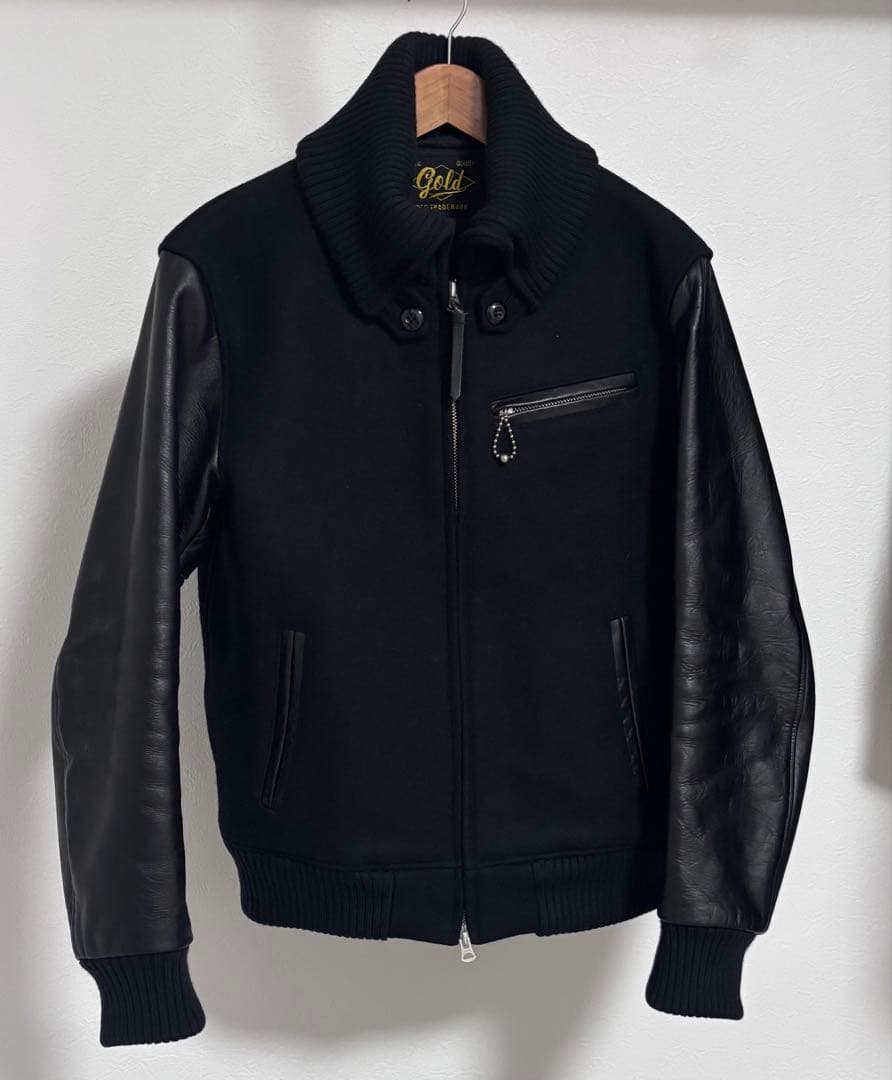 GOLD ゴールド ドンキージャケット 東洋 スタジャン 38 レザー