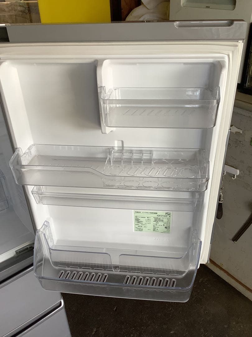 アクア 3ドア冷蔵庫 AQR-271E(S) 272L 2016年製 シルバー