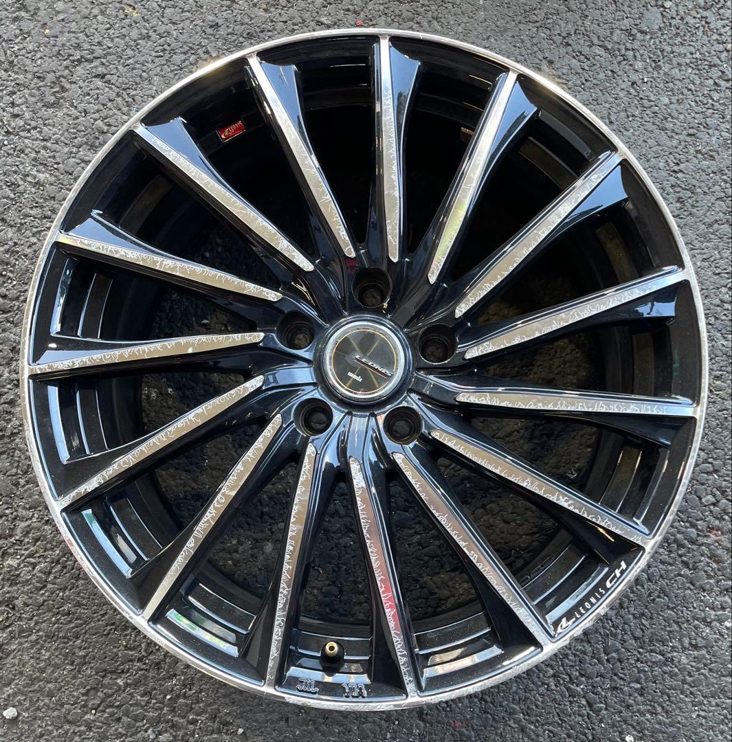 18×8.0j 114.3 5+42 ハブ径73 LEONIS CH