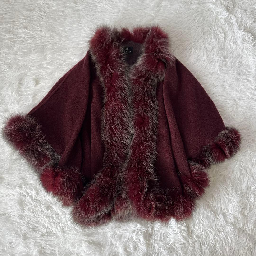 LANVIN COLLECTIONランバンコレクション　カシミヤポンチョ