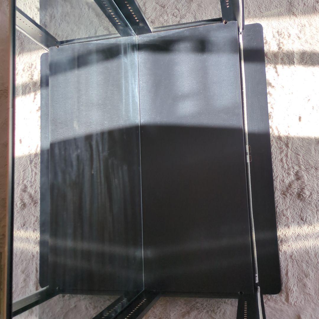 地球家具 コレクションケース DIO ワイド ロータイプ 背面ミラー付き